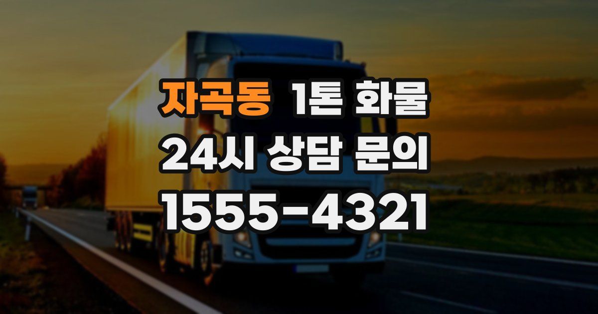자곡동 1톤 화물