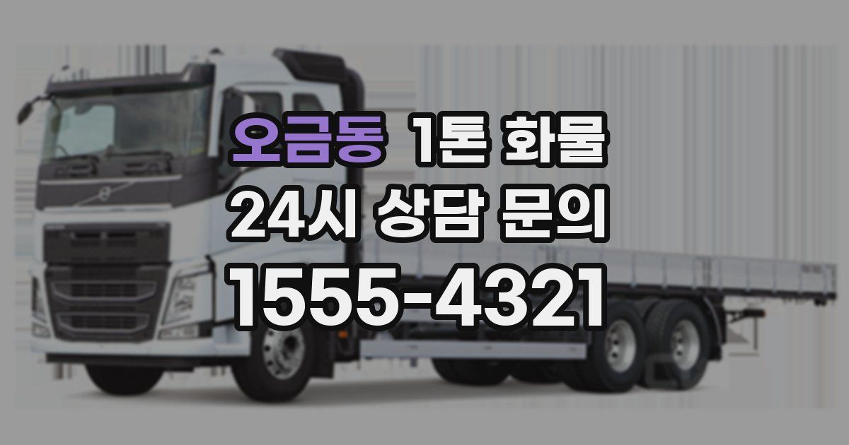 오금동 1톤 화물