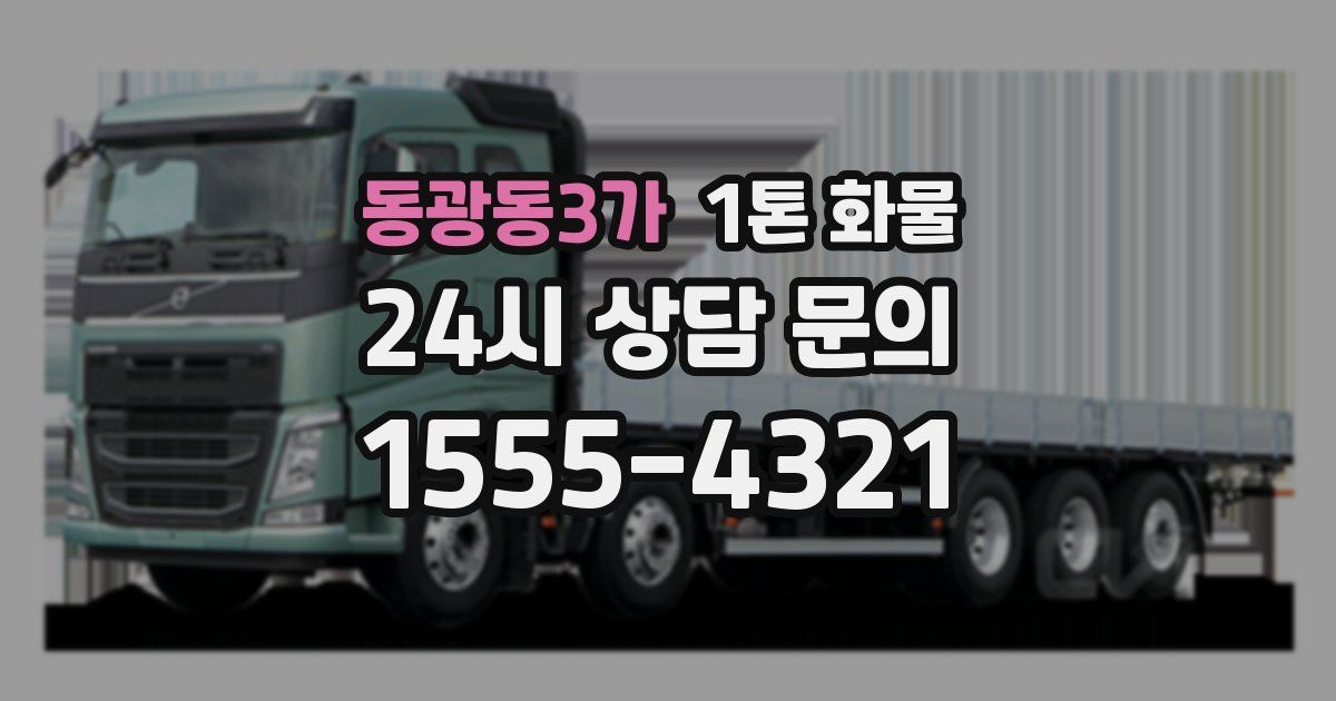 동광동3가 1톤 화물