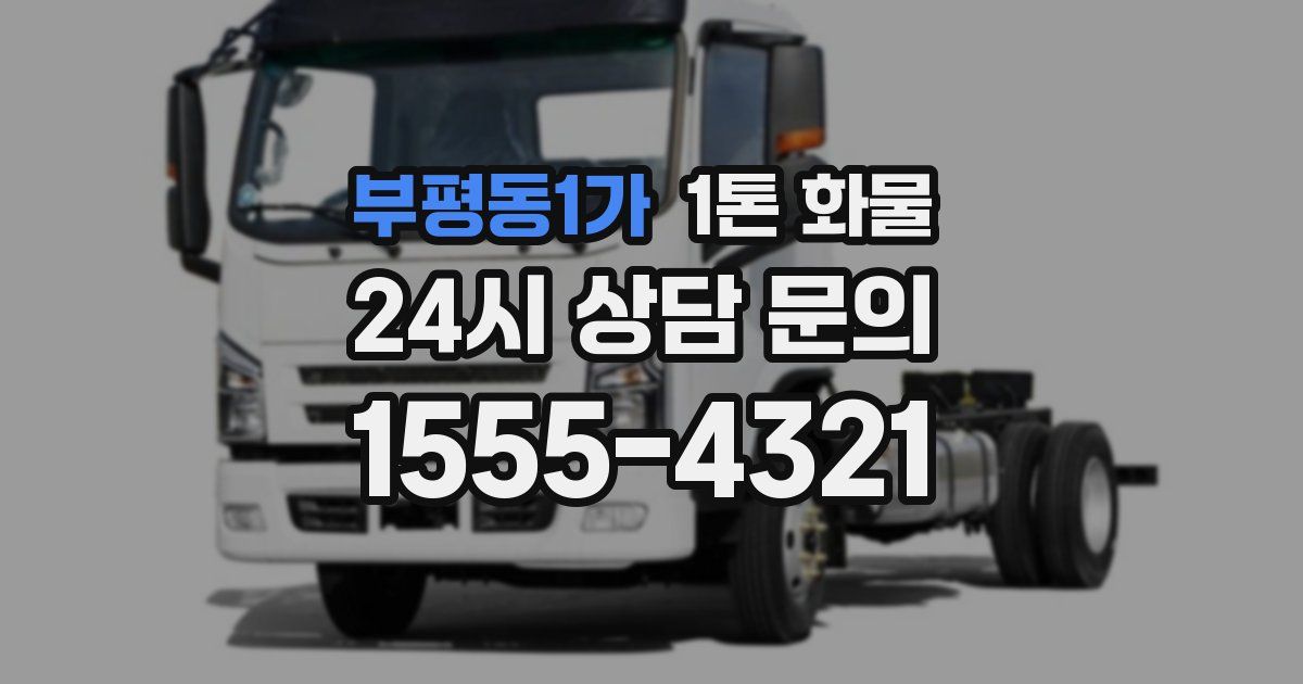 부평동1가 1톤 화물