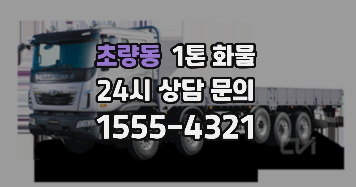초량동 1톤 화물