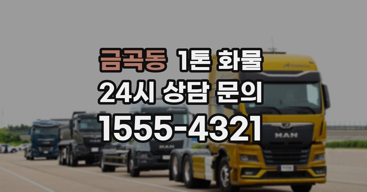금곡동 1톤 화물