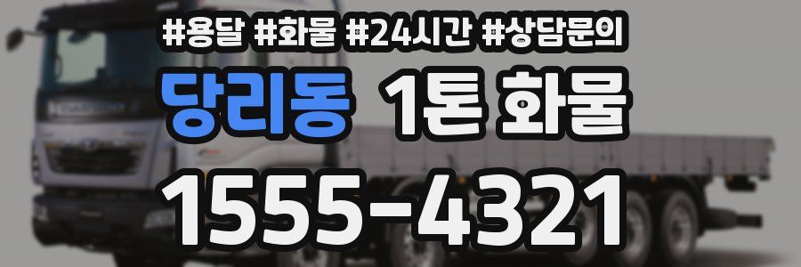 당리동 1톤 화물
