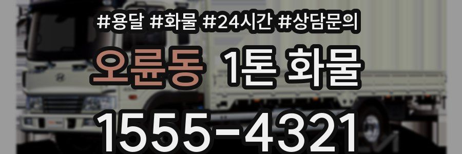 오륜동 1톤 화물