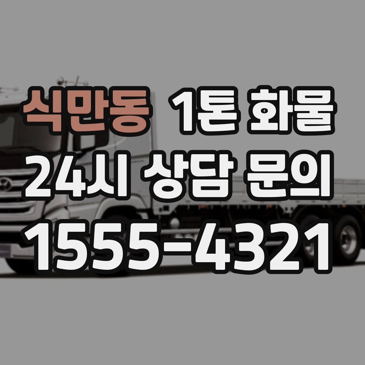 식만동 1톤 화물