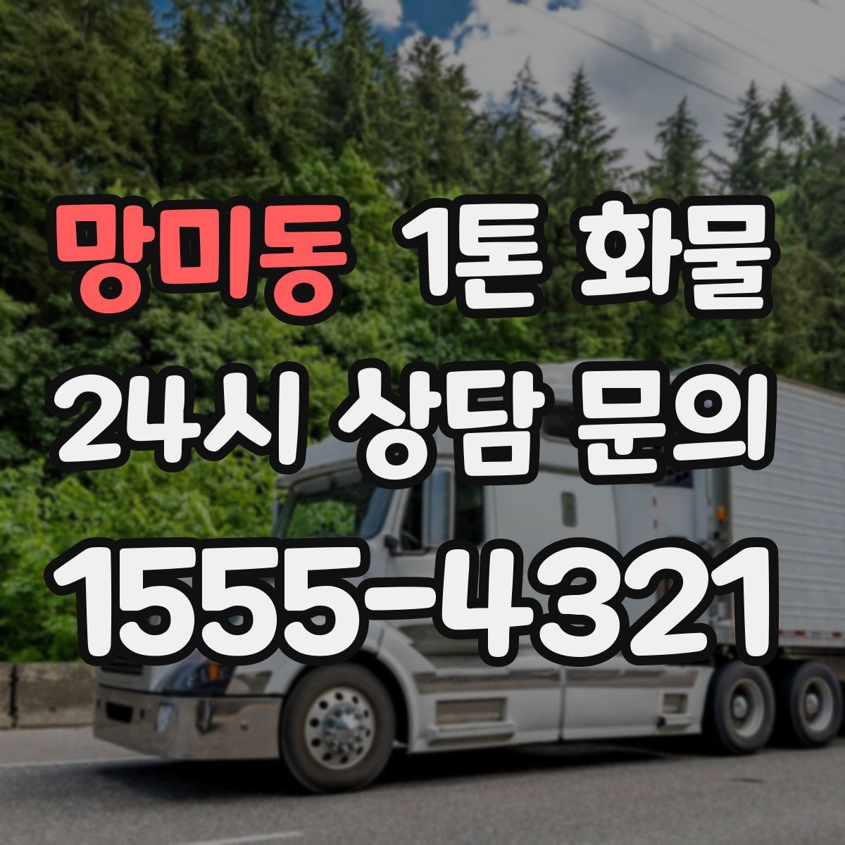 망미동 1톤 화물