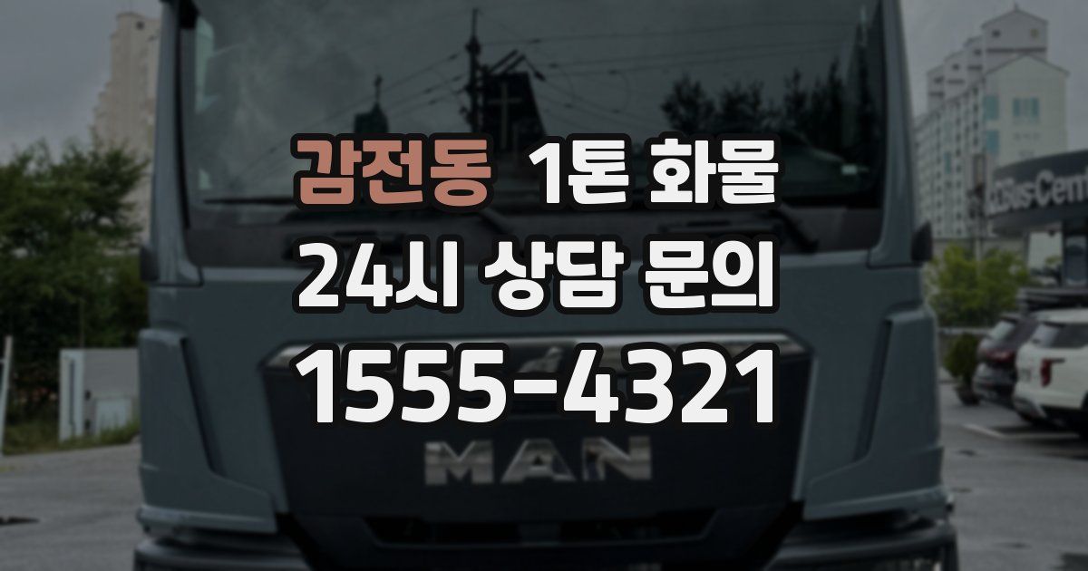 감전동 1톤 화물