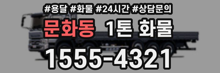 문화동 1톤 화물