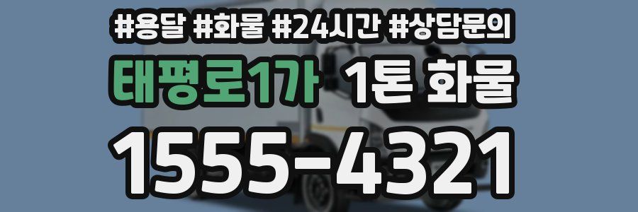 태평로1가 1톤 화물