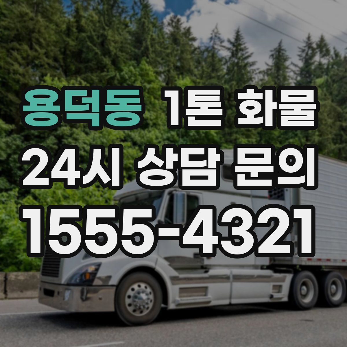 용덕동 1톤 화물