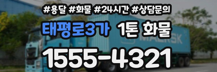 태평로3가 1톤 화물