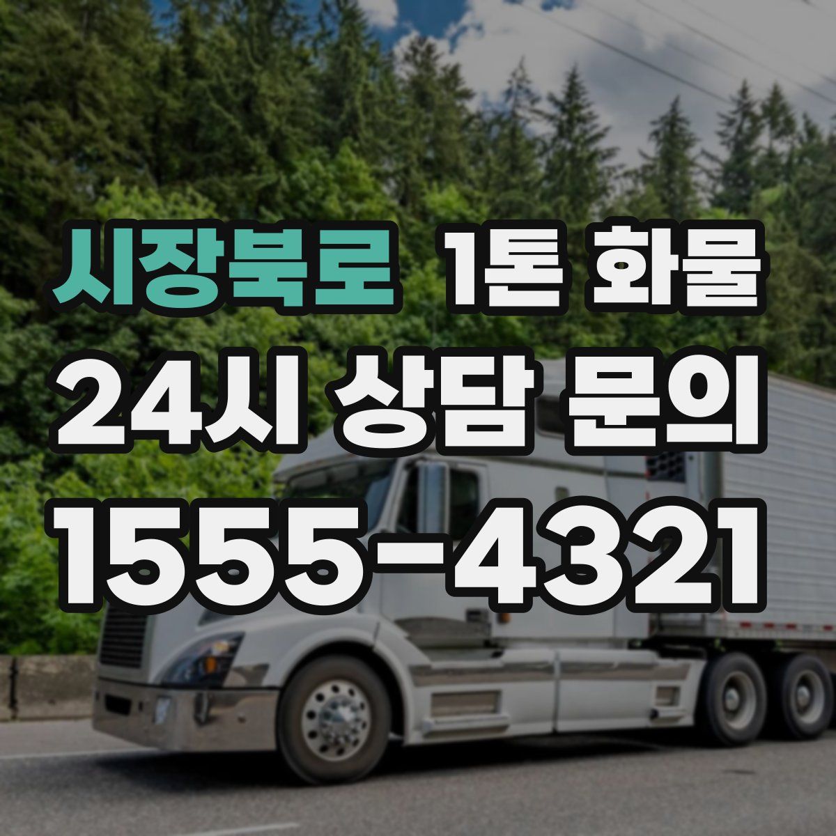 시장북로 1톤 화물