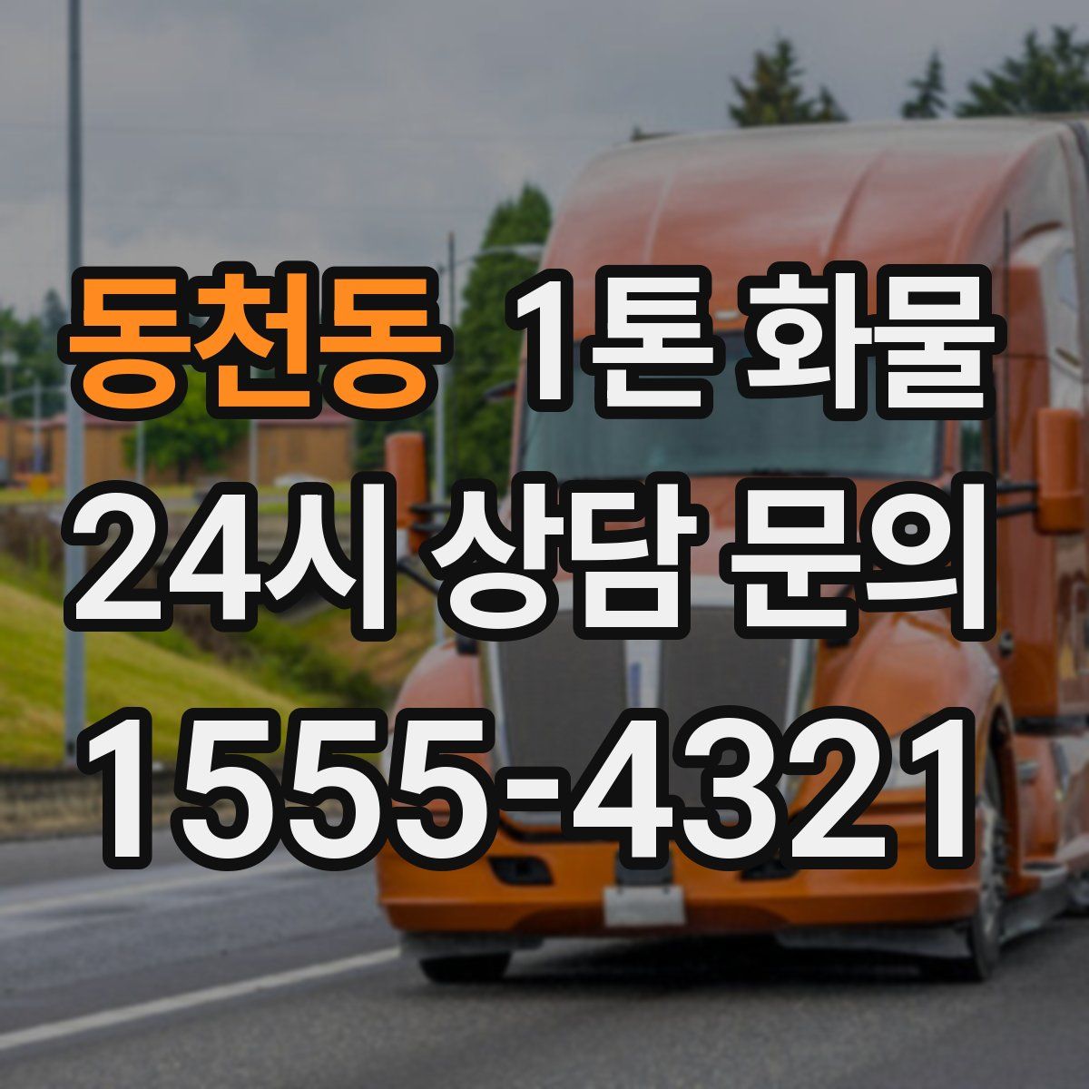 동천동 1톤 화물