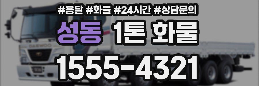 성동 1톤 화물