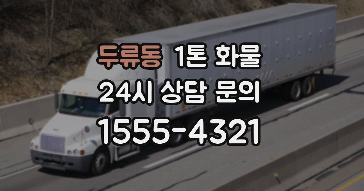 두류동 1톤 화물