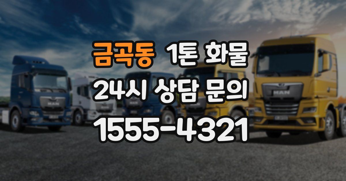 금곡동 1톤 화물