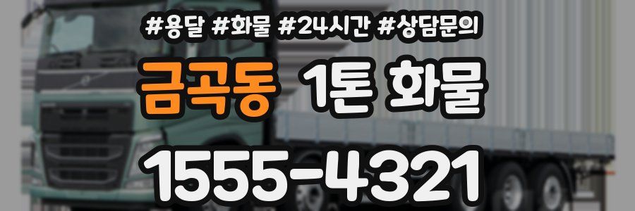 금곡동 1톤 화물