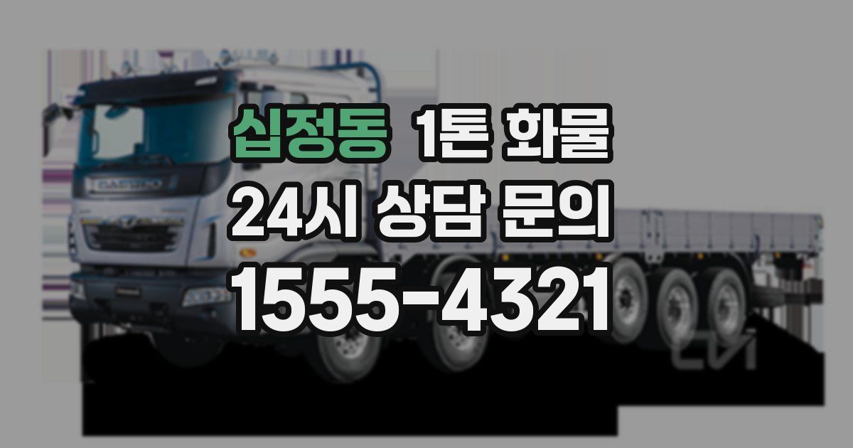 십정동 1톤 화물