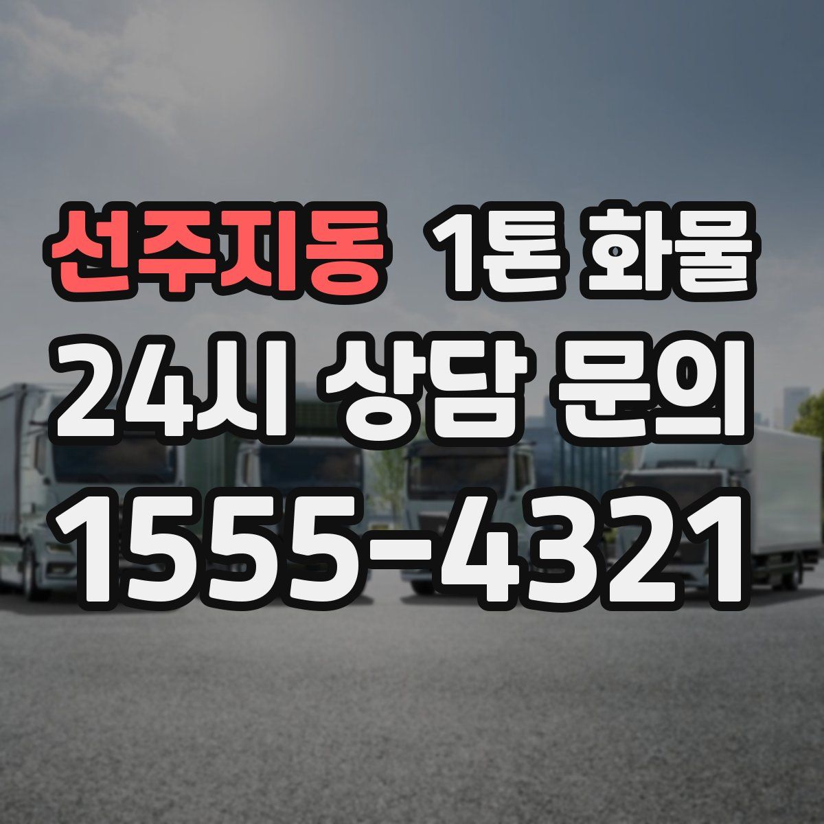 선주지동 1톤 화물