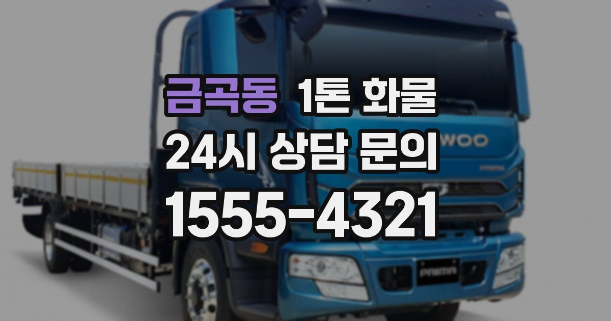 금곡동 1톤 화물
