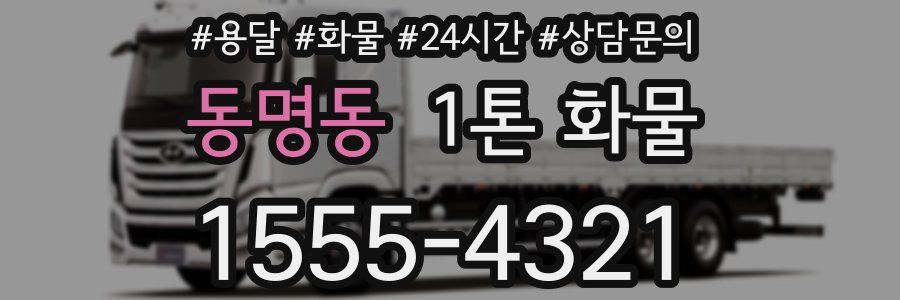 동명동 1톤 화물