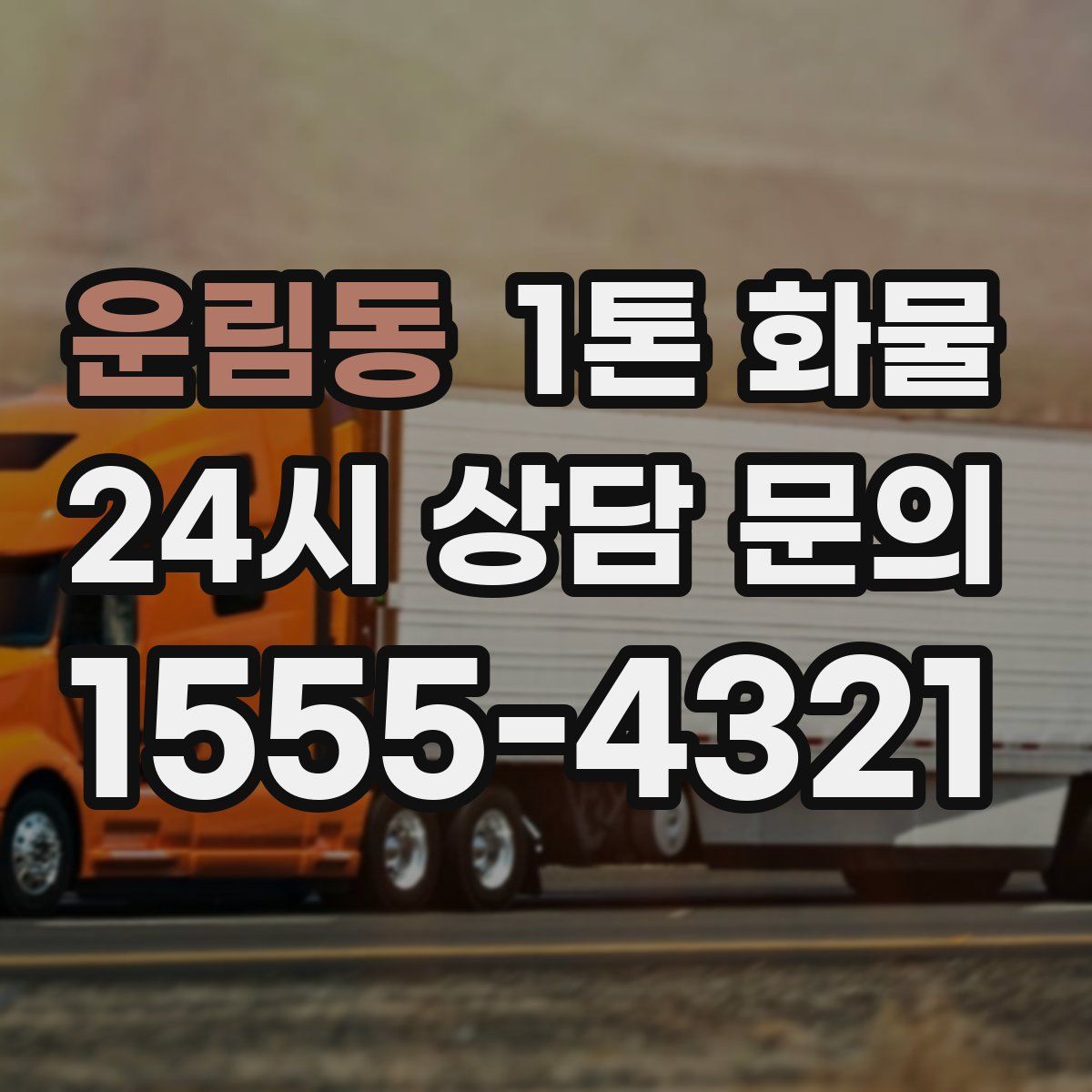 운림동 1톤 화물