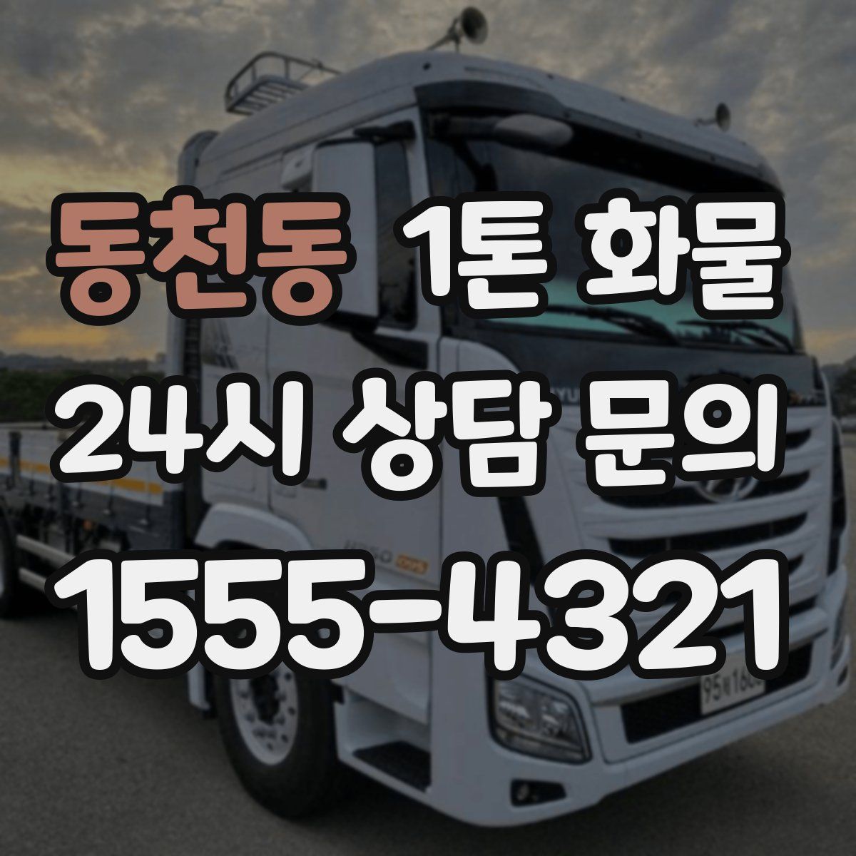 동천동 1톤 화물
