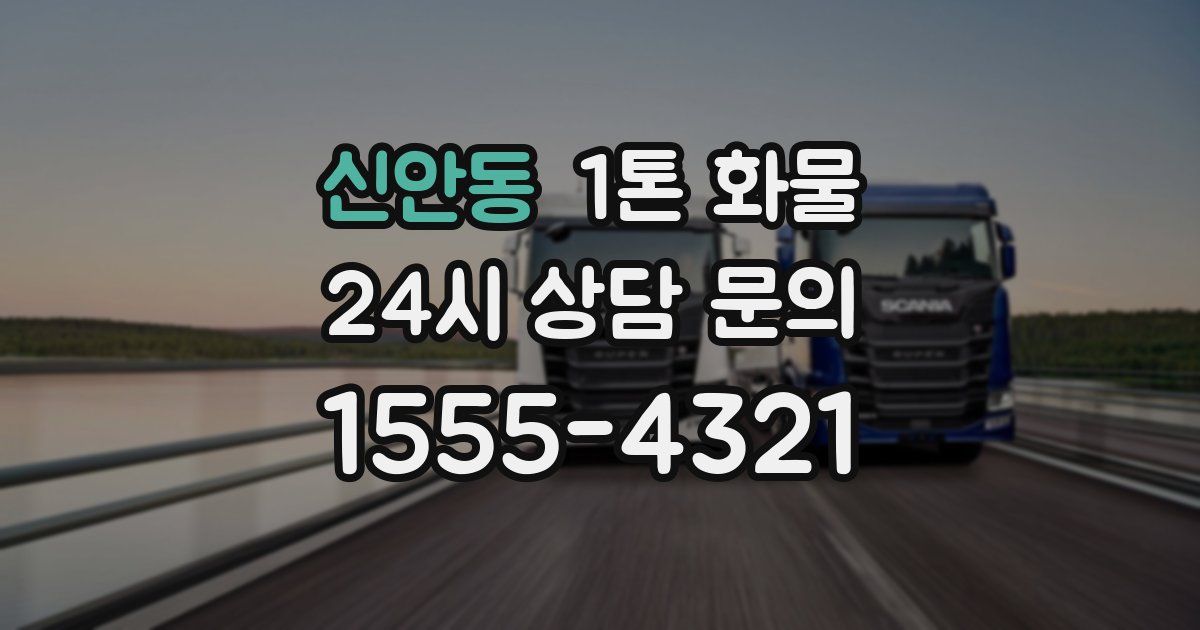 신안동 1톤 화물