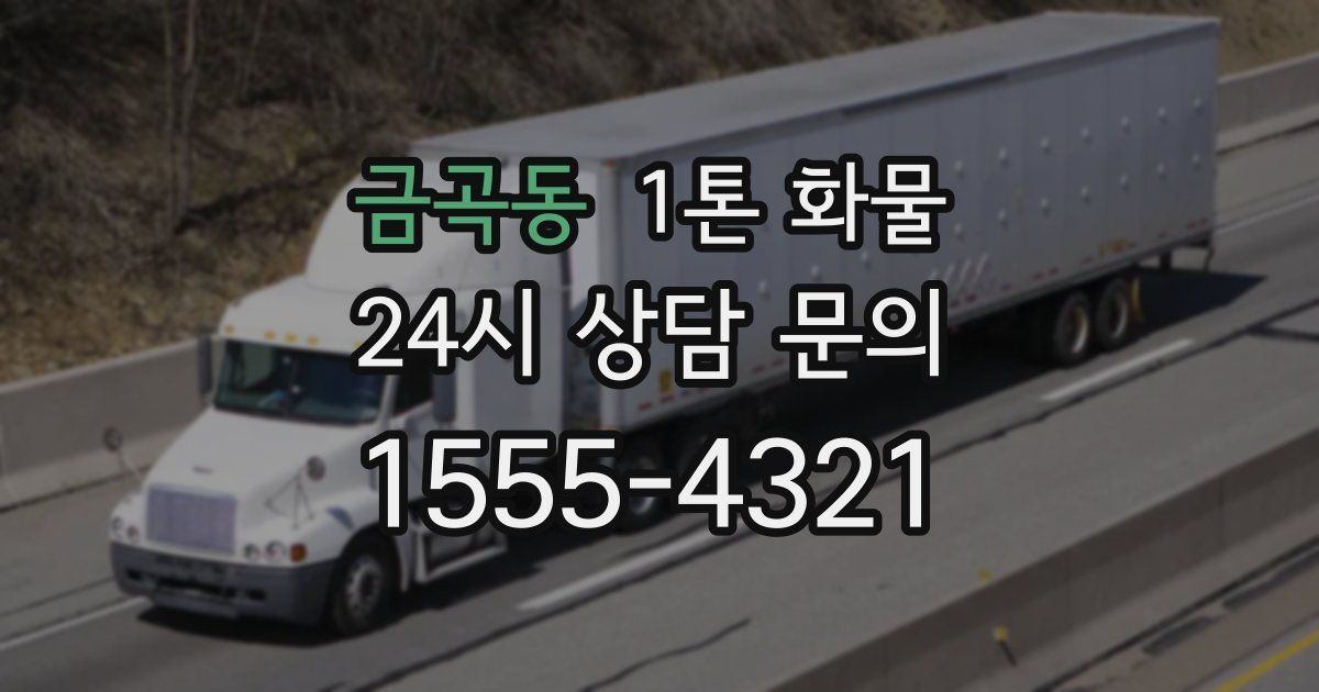 금곡동 1톤 화물