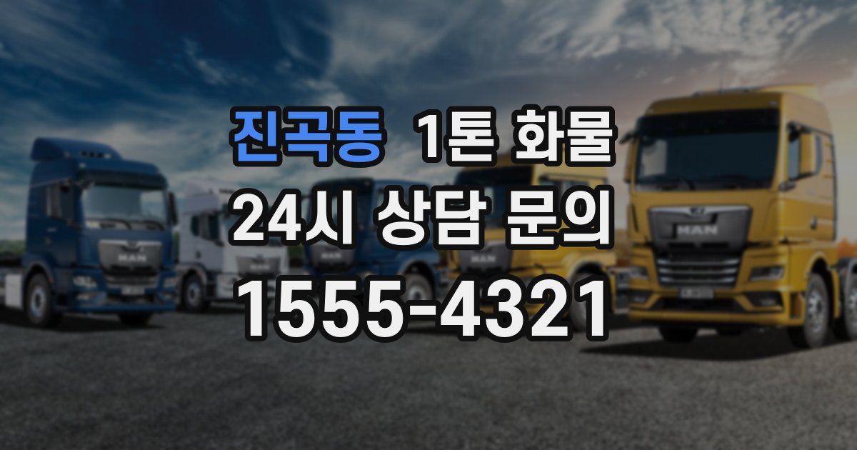 진곡동 1톤 화물