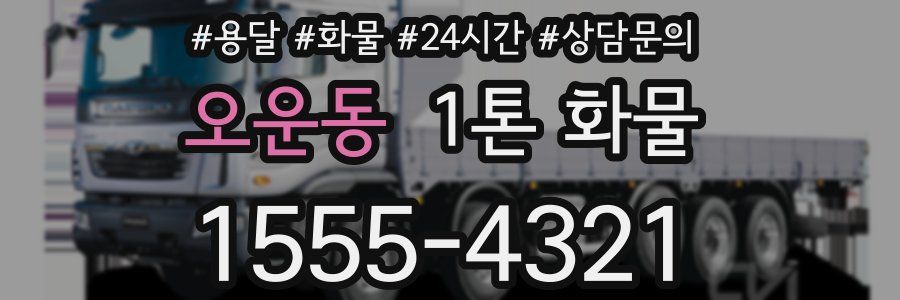 오운동 1톤 화물