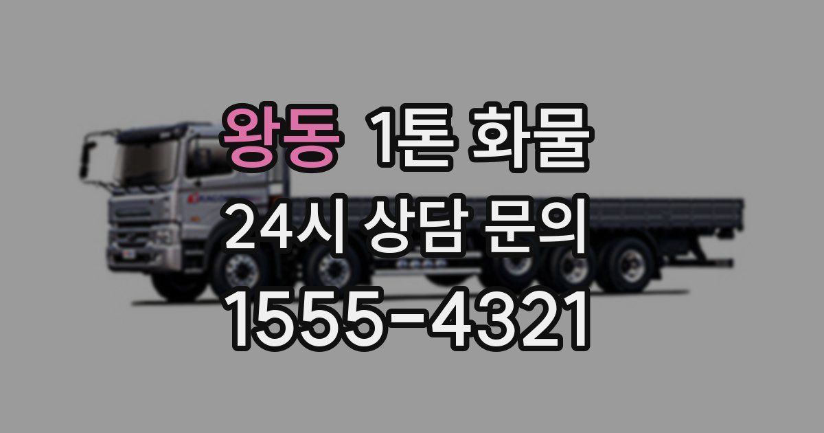 왕동 1톤 화물