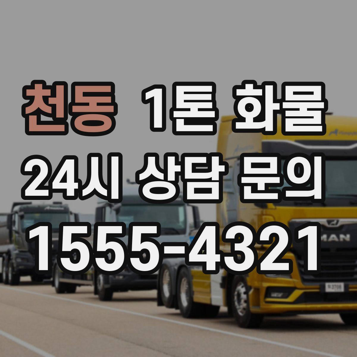 천동 1톤 화물