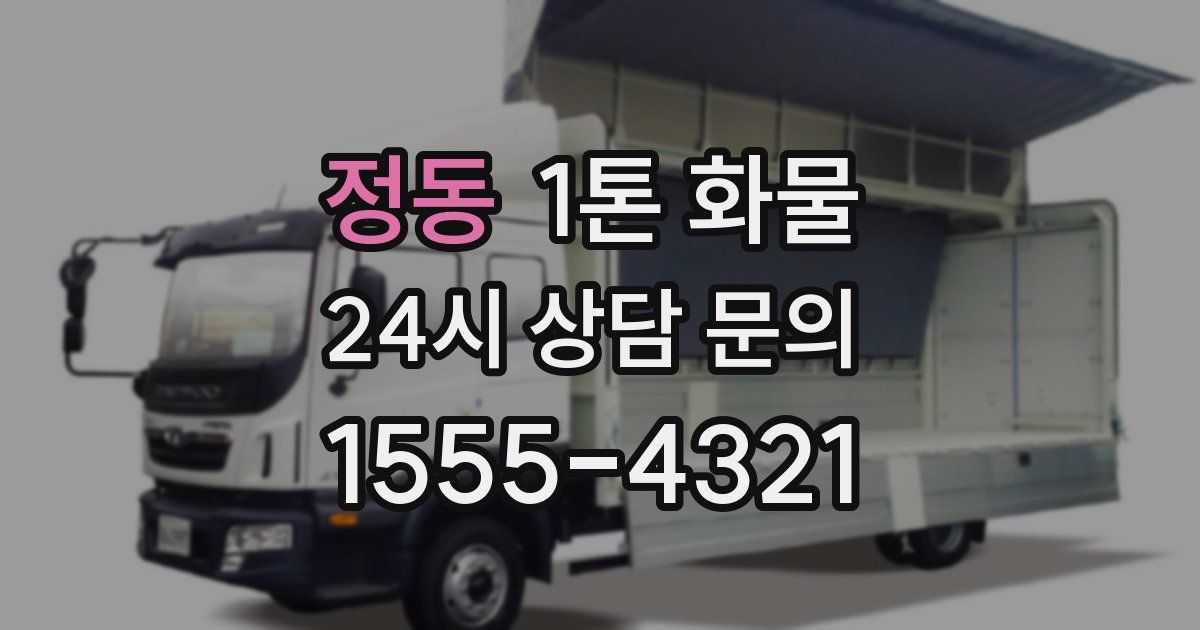 정동 1톤 화물