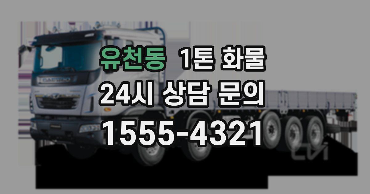 유천동 1톤 화물
