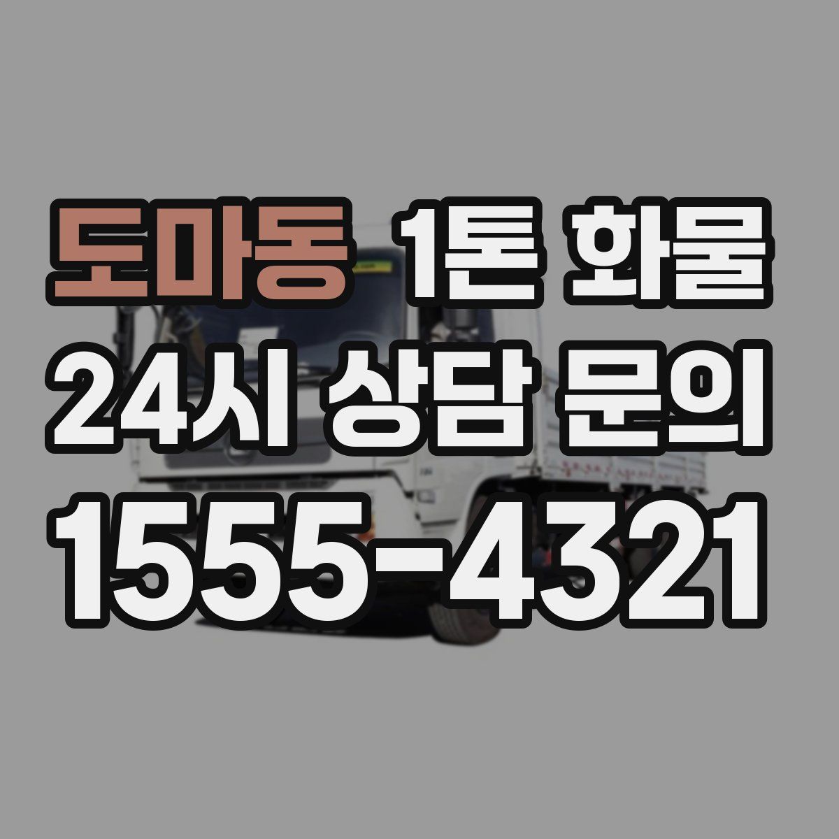 도마동 1톤 화물