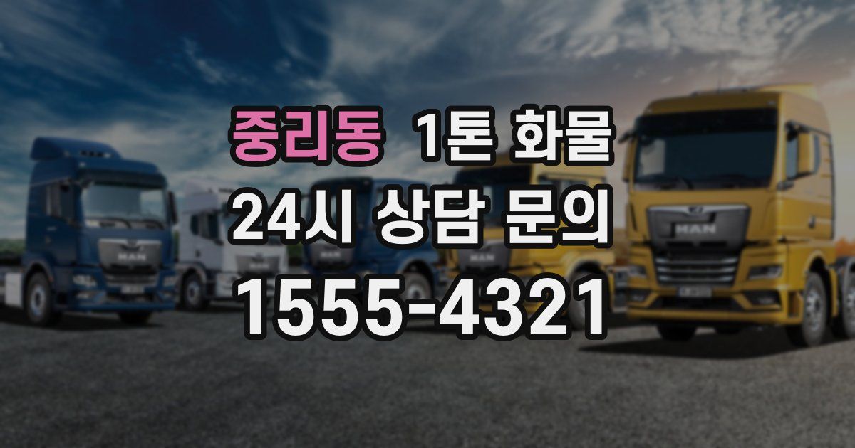 중리동 1톤 화물