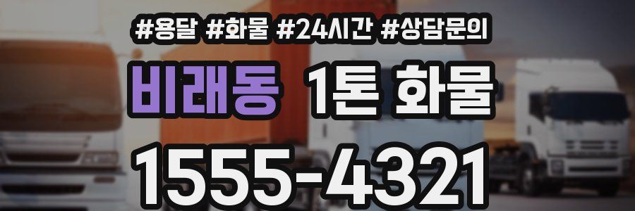 비래동 1톤 화물
