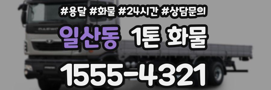 일산동 1톤 화물