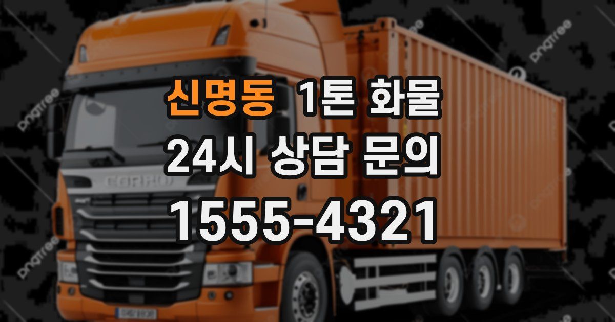 신명동 1톤 화물