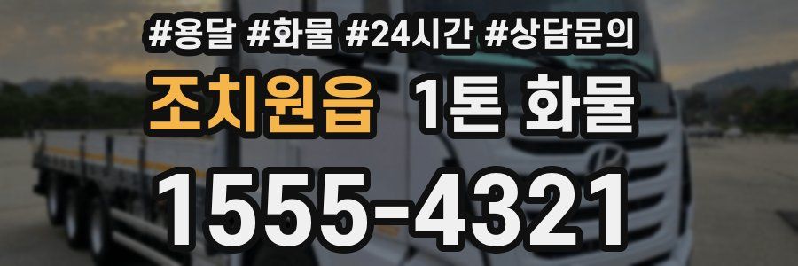 조치원읍 1톤 화물