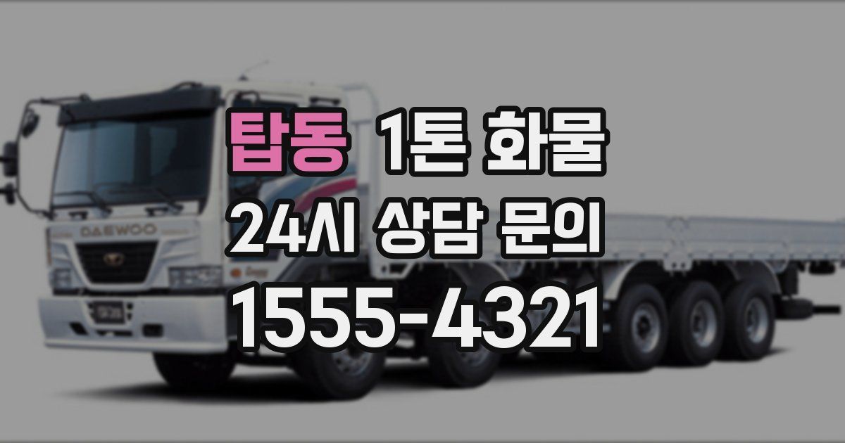 탑동 1톤 화물