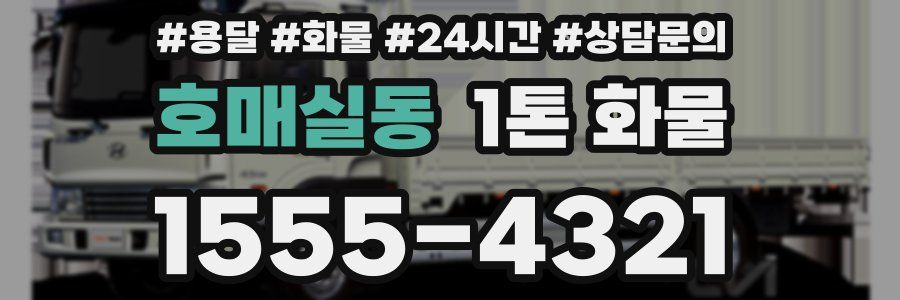 호매실동 1톤 화물
