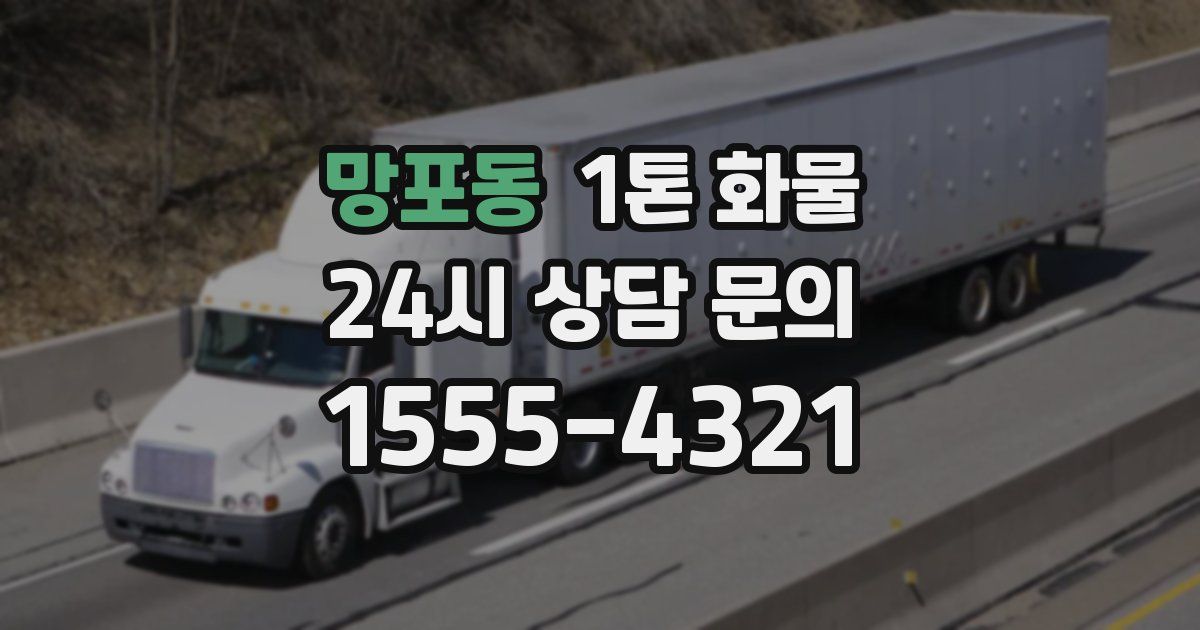 망포동 1톤 화물