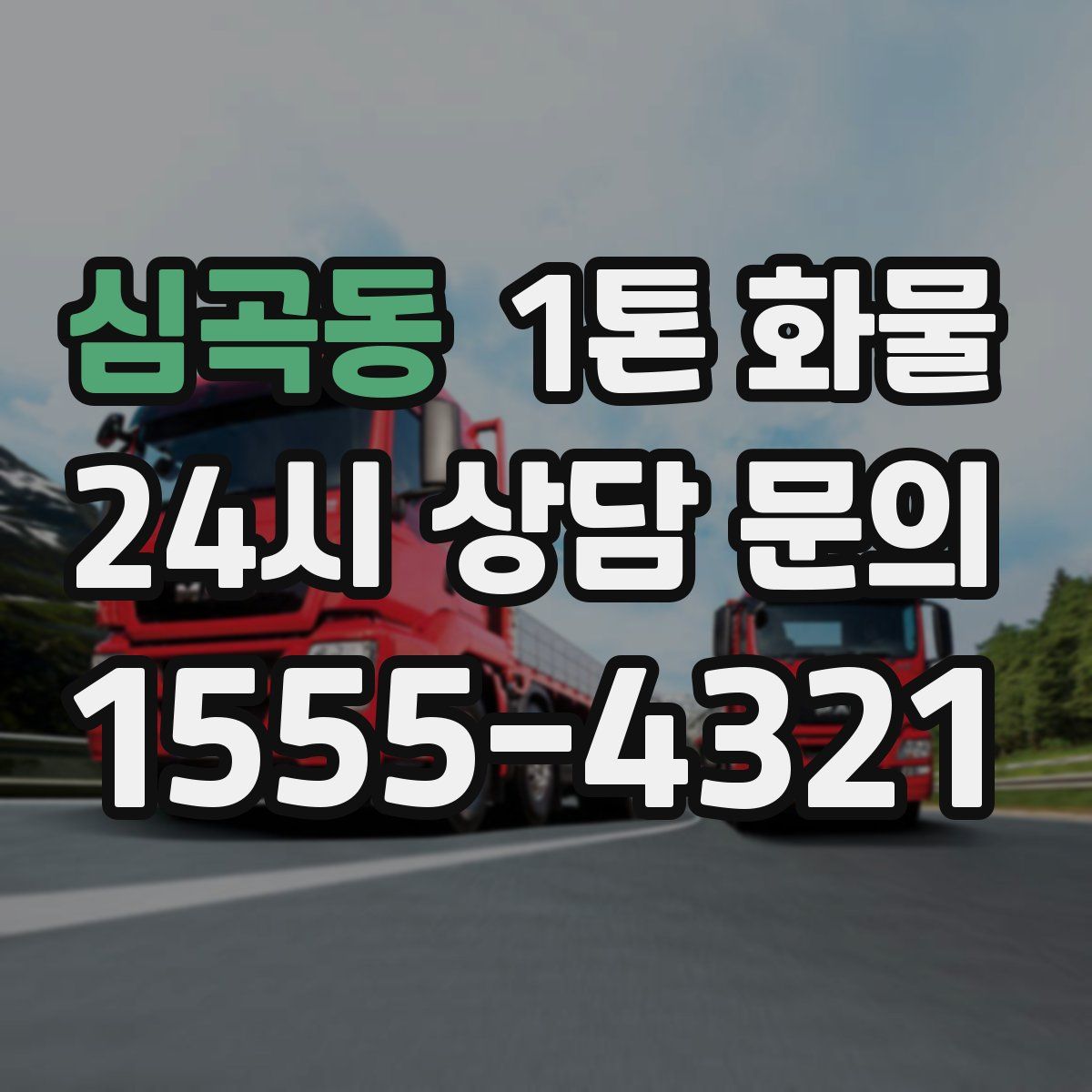 심곡동 1톤 화물