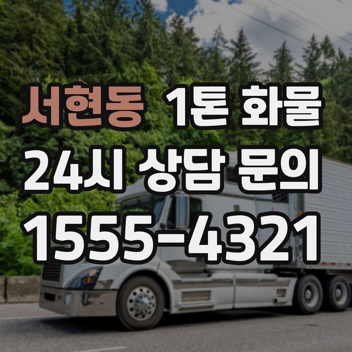 서현동 1톤 화물