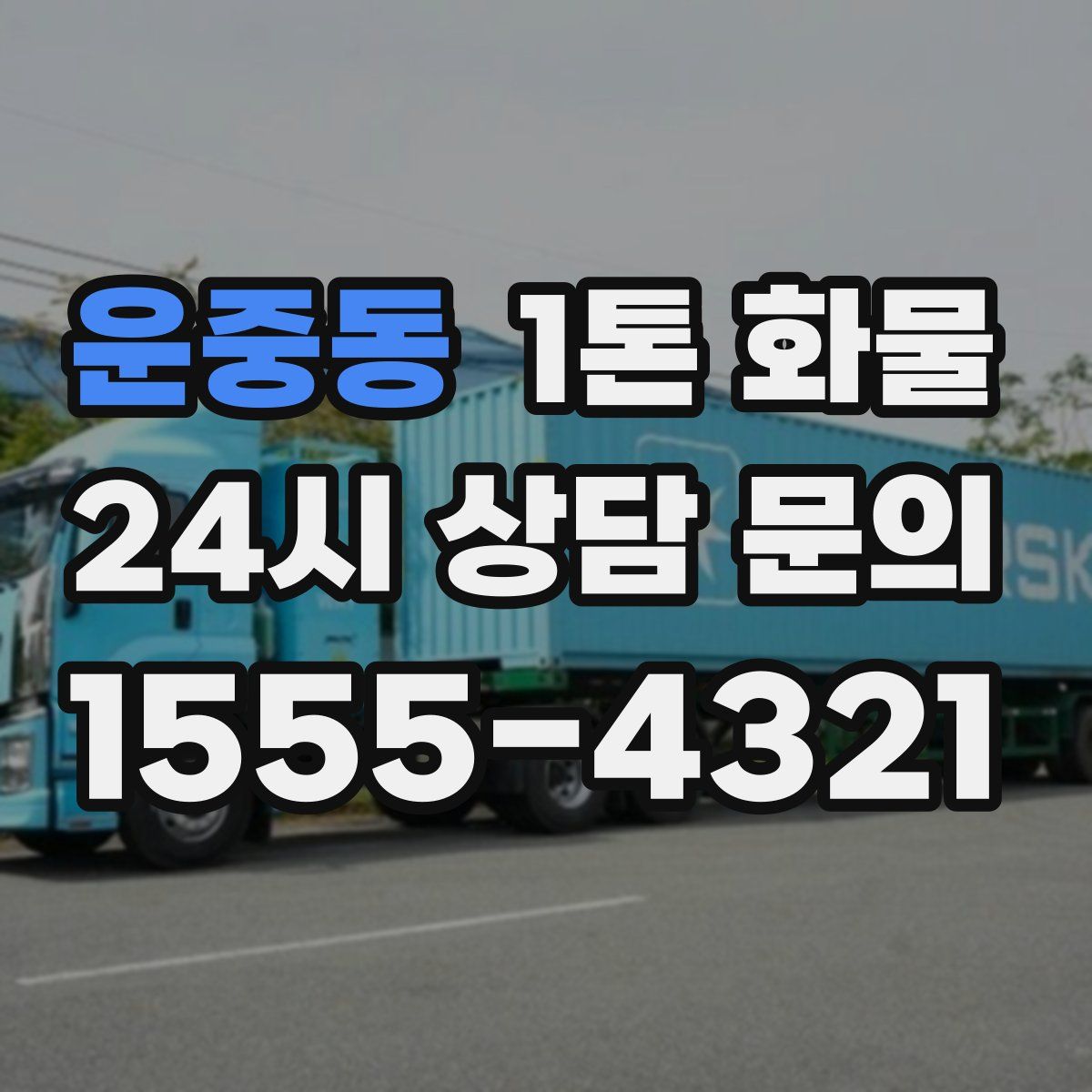 운중동 1톤 화물