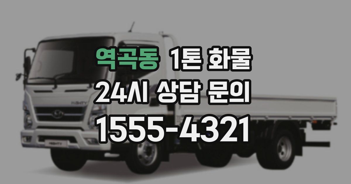 역곡동 1톤 화물