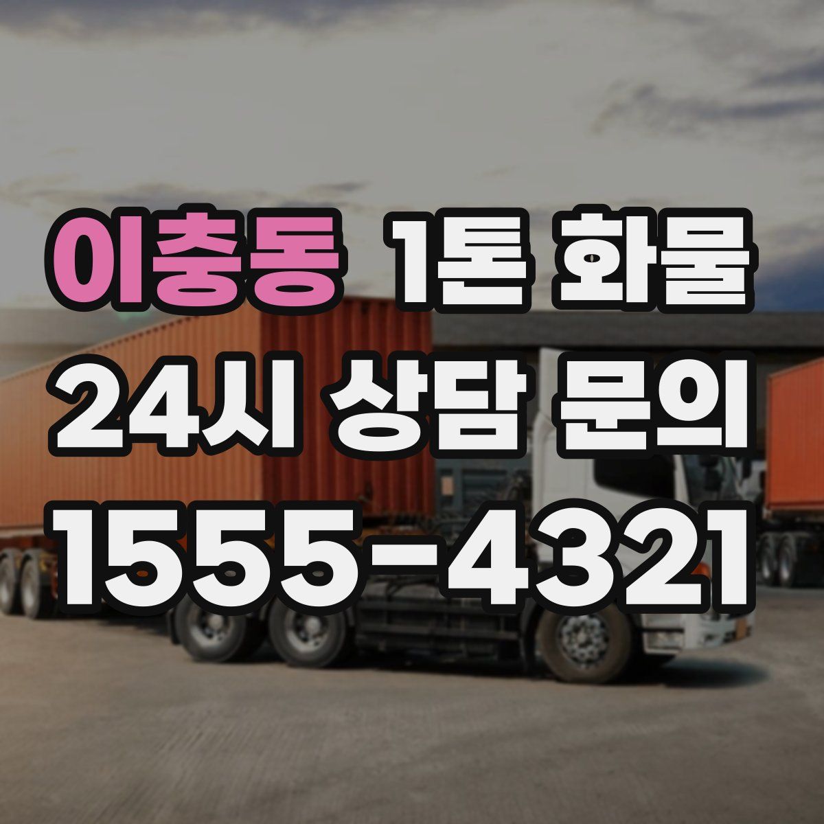 이충동 1톤 화물