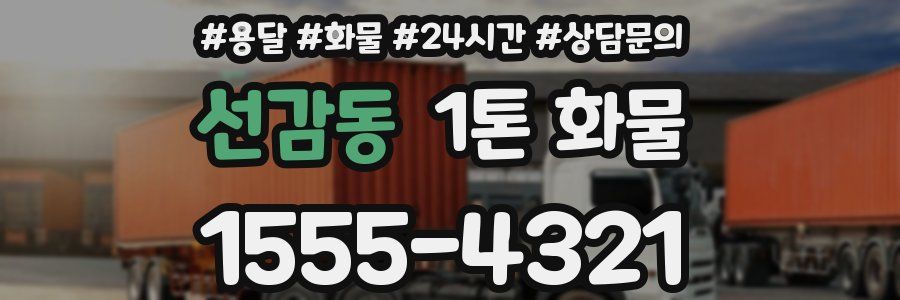 선감동 1톤 화물